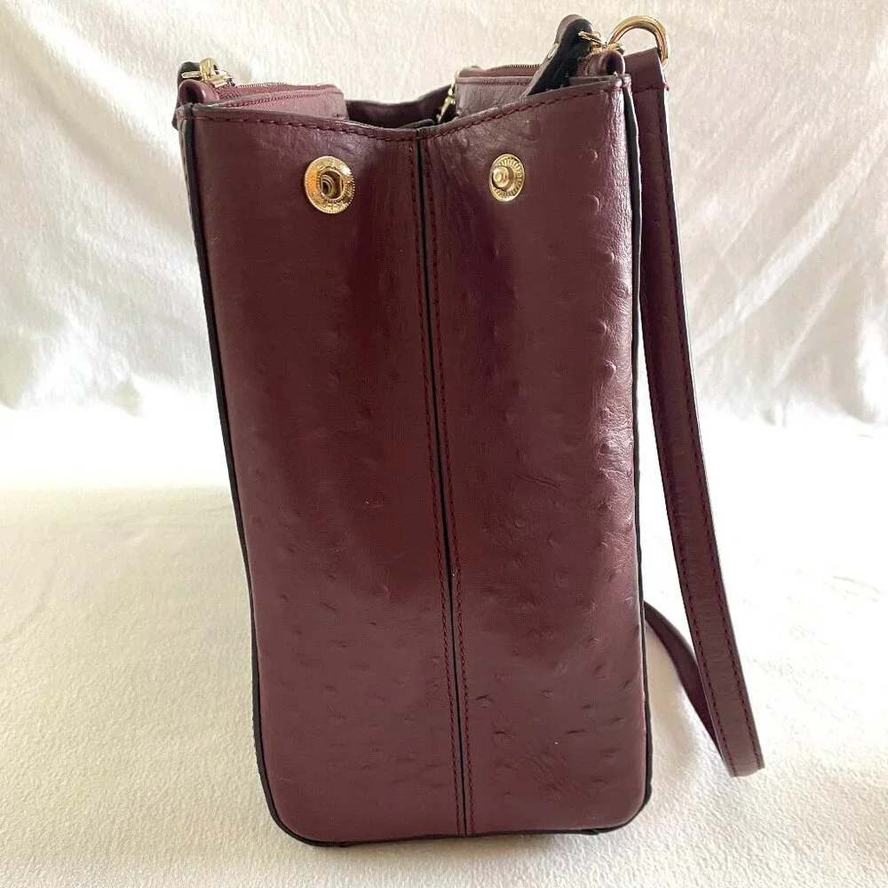 kate spade New York Bristol Drive 100% leather handbag cherrywood luxury classic